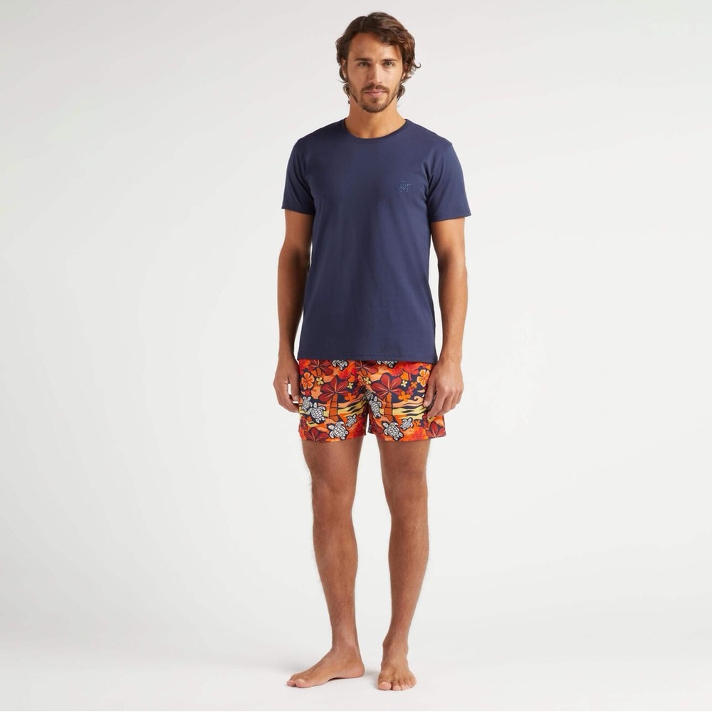 ORGANIC COTTON T-SHIRT MONOI TURTLES BACK PRINT - Picture 2 of 6